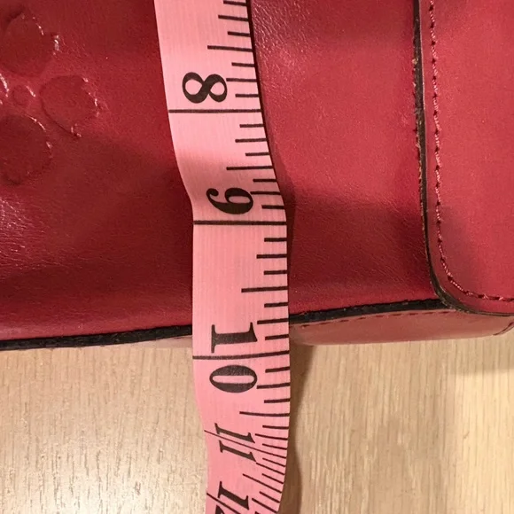 Patricia Nash Carisbrooke Red Leather Crossbody Satchel Bag NWOT - Picture 8 of 11